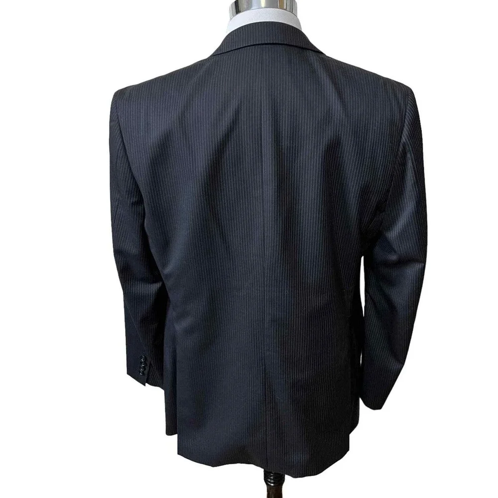 346 Brooks Brothers Stretch Mens 41R Wool Blend Pin Striped Blazer‎